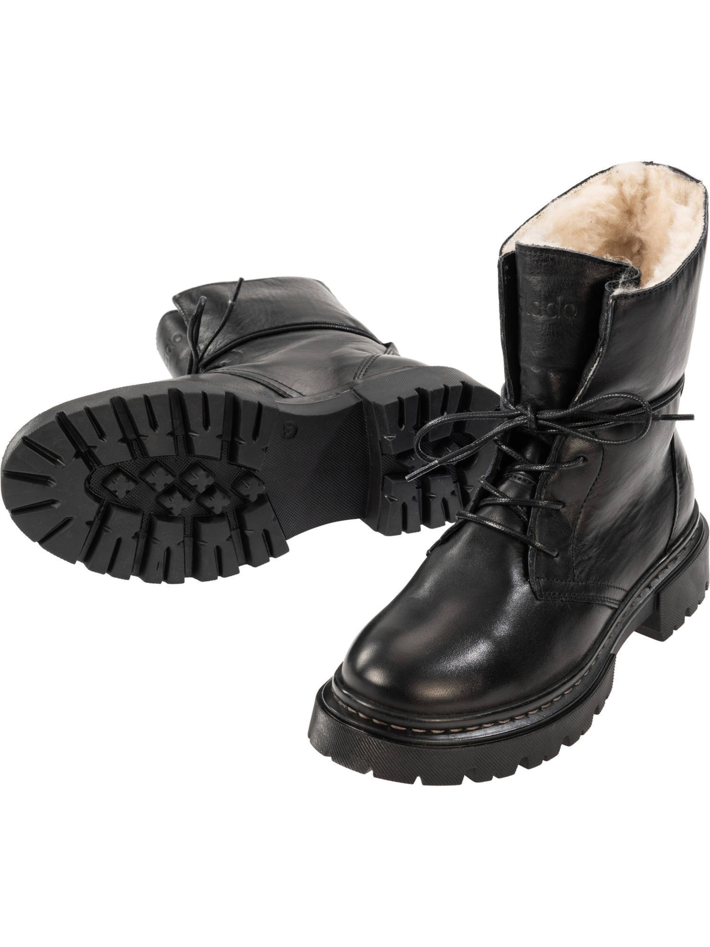 Bottines à lacets 'Kasos Block' Palado en noir