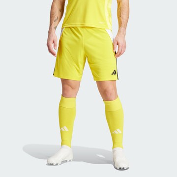 ADIDAS PERFORMANCE Regular Sportbroek 'Tiro 24' in Geel: voorkant