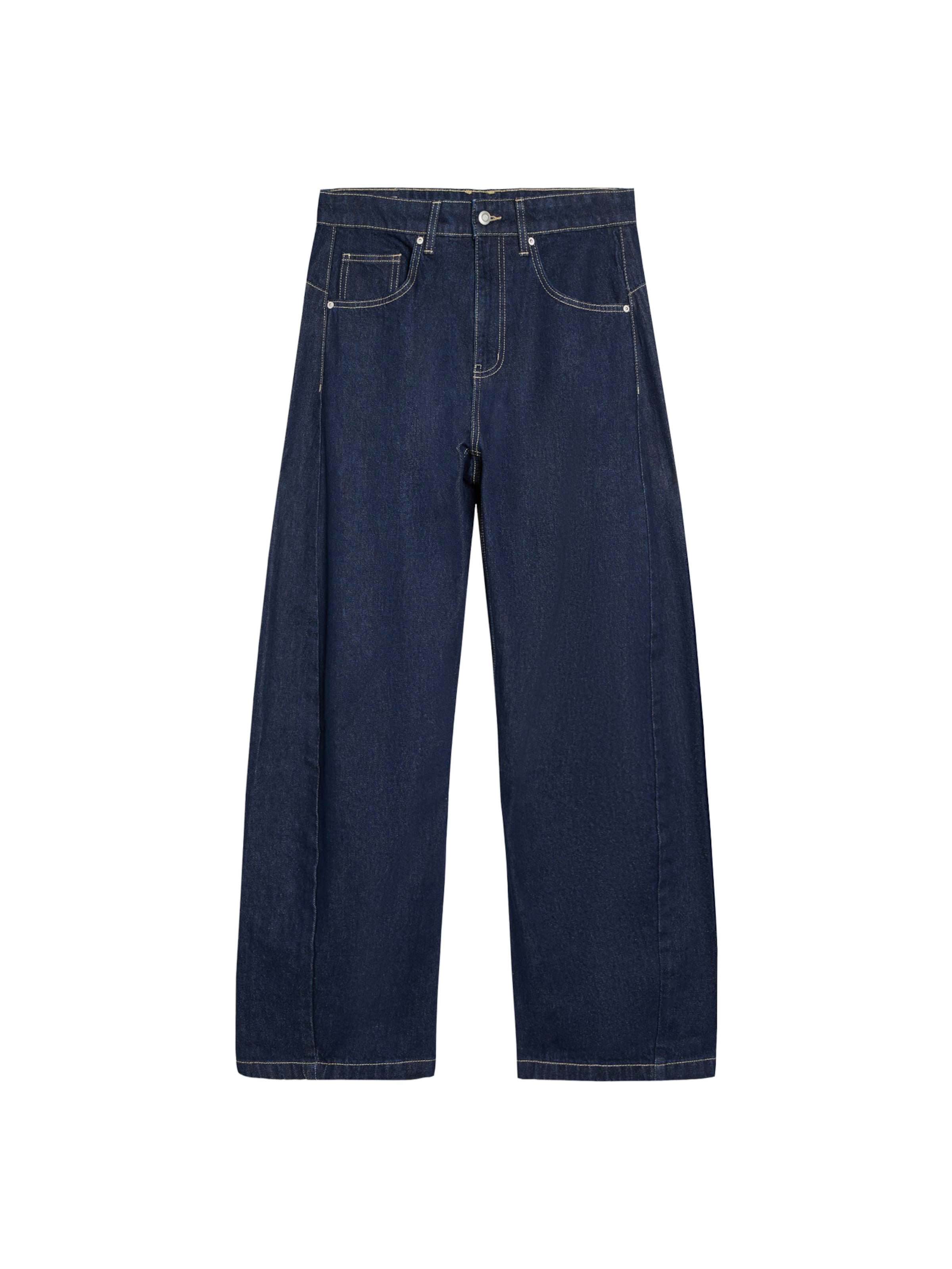 Bershka Vat Jeans in Blauw: voorkant