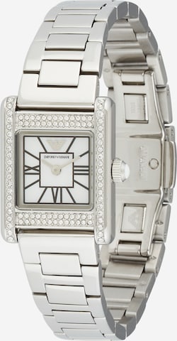 Emporio Armani Аналоговые часы в Серебристый: спереди
