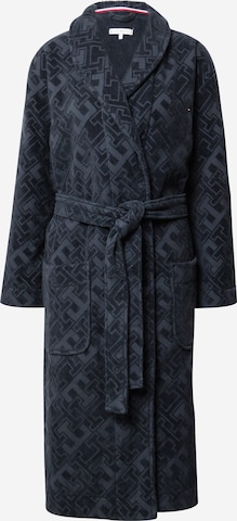 Tommy Hilfiger Underwear Long Bathrobe in Blue: front