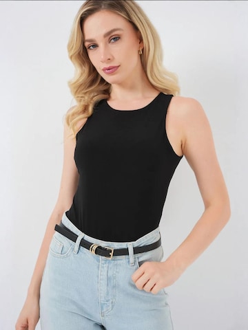 Body a maglietta di Bigdart in nero: frontale