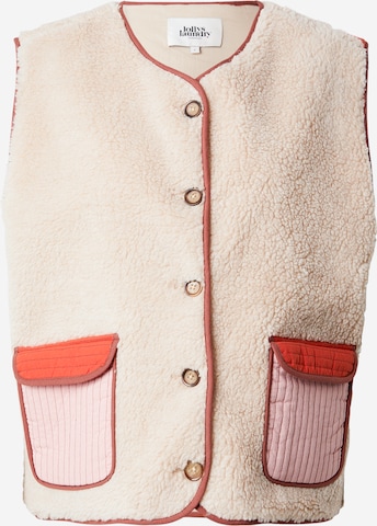 Lollys Laundry Liivi 'JaceLL' värissä beige: etupuoli