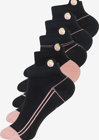 Sokid Ankle Socks in Black: front