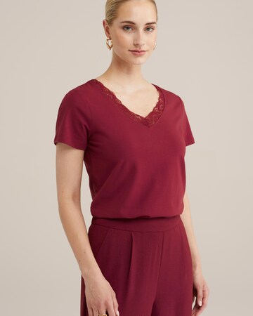 T-shirt WE Fashion en rouge