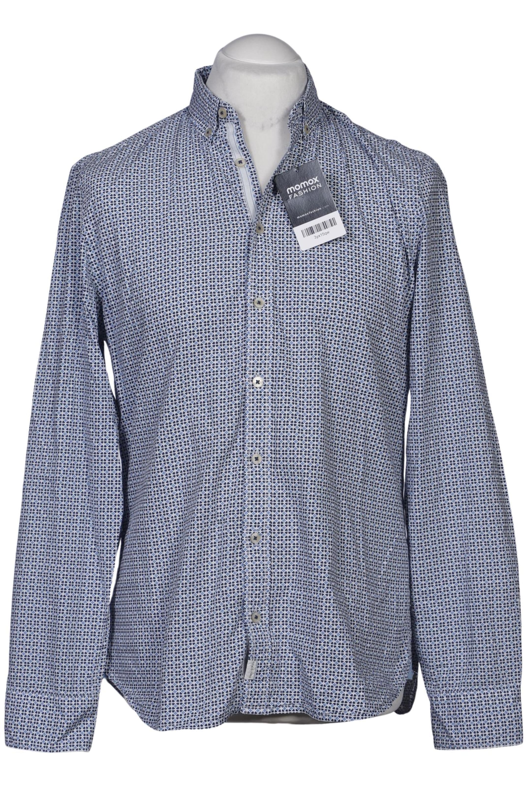 Marc O'Polo Hemd M in Blau: Vorderseite