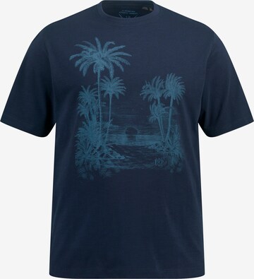 T-Shirt JP1880 en bleu : devant