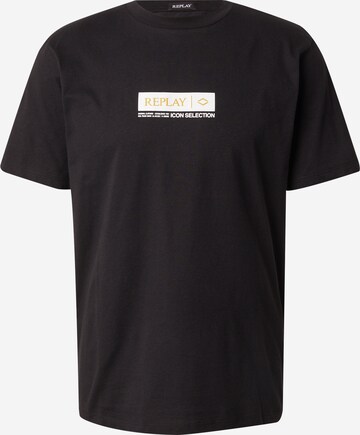 REPLAY Shirt in Black: front