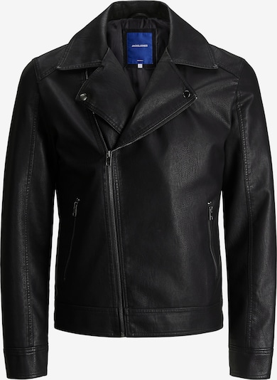 fekete JACK & JONES Átmeneti dzseki 'JORNOLAN BIKER JACKET NOOS', Termék nézet
