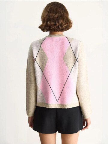Bianco Lucci Strickjacke in Beige