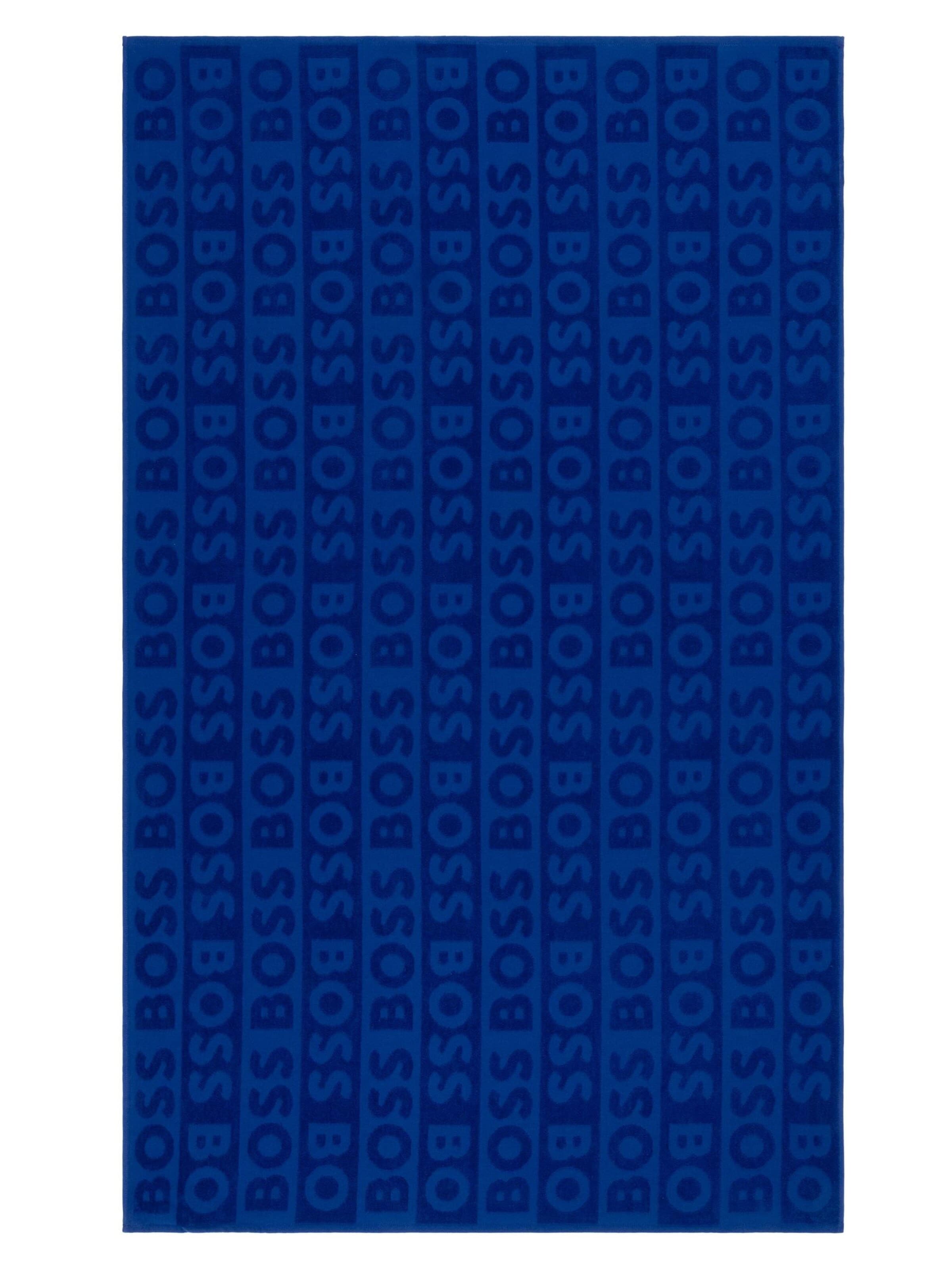 BOSS Home Beach Towel 'FONT' in Blue: front