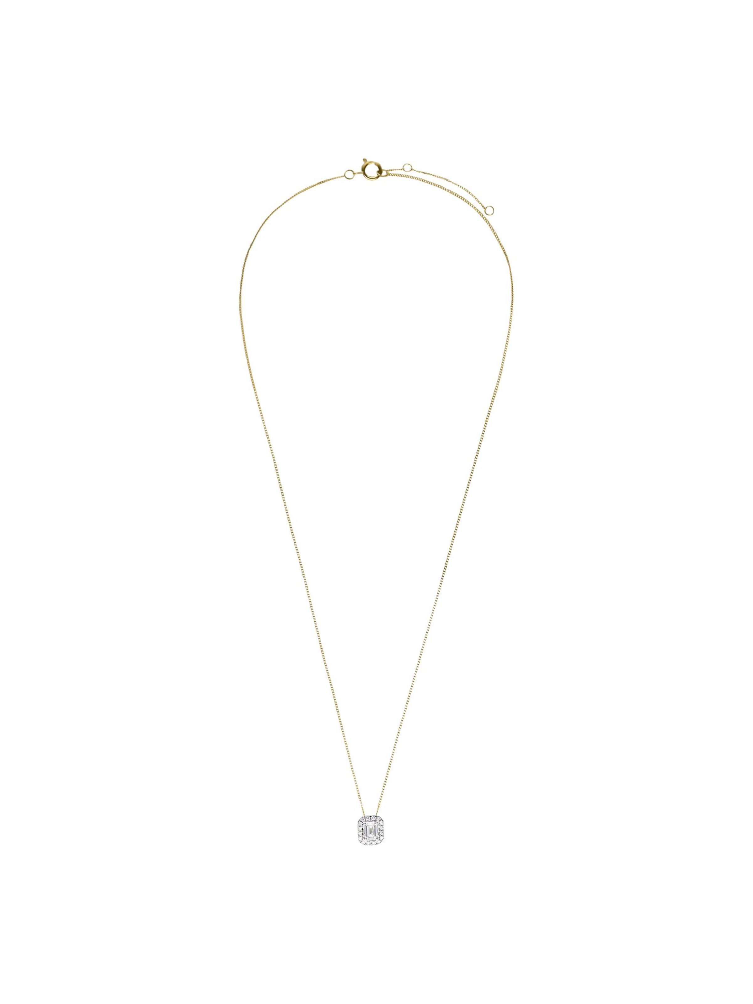 Lucardi Ketting in Onesize in de kleur Goud / Transparant, Productweergave
