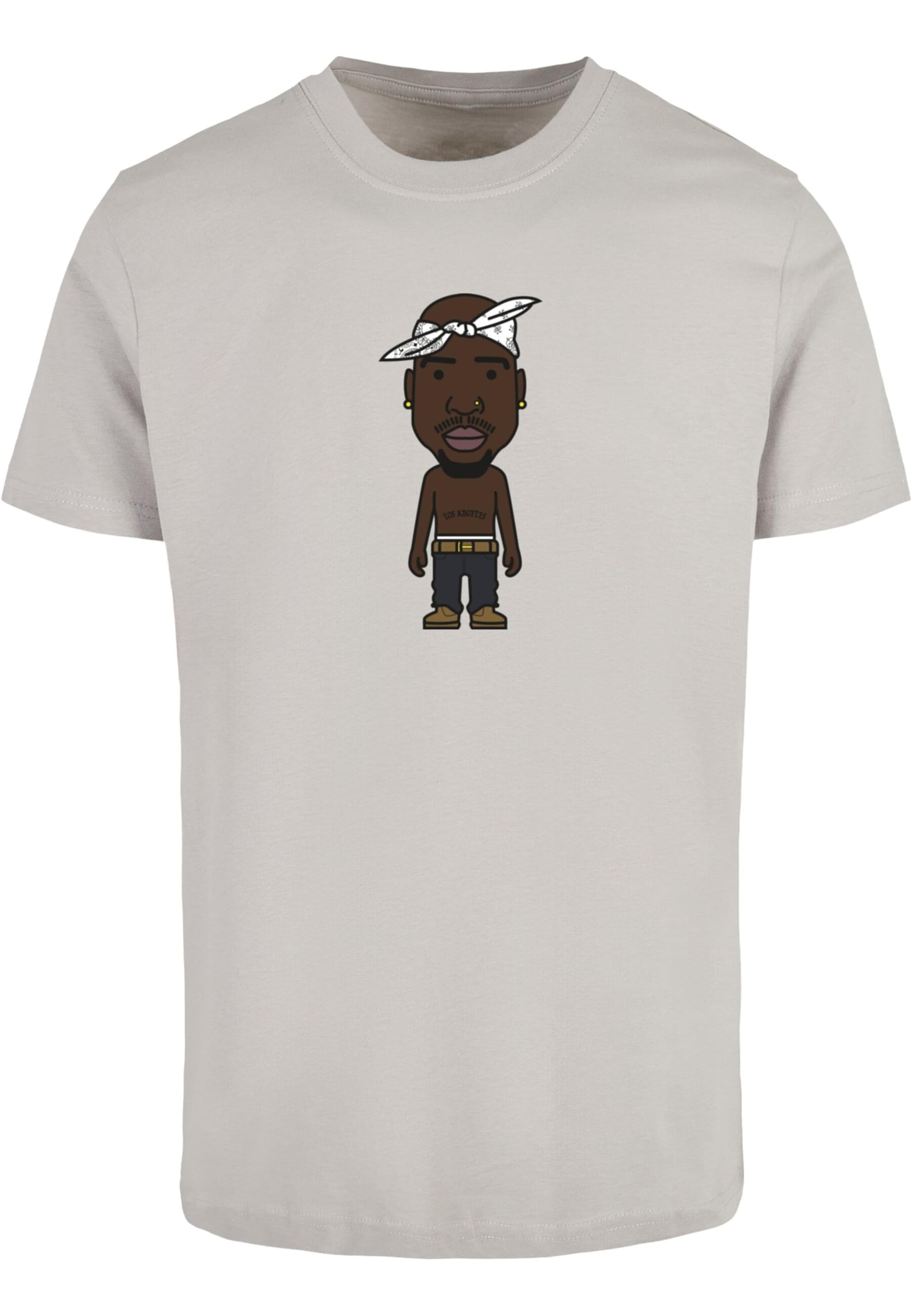 Mister Tee Тениска 'LA Sketch' в сиво: отпред