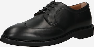 BOSS Orange Обувки с връзки 'Jerrard' в черно: отпред