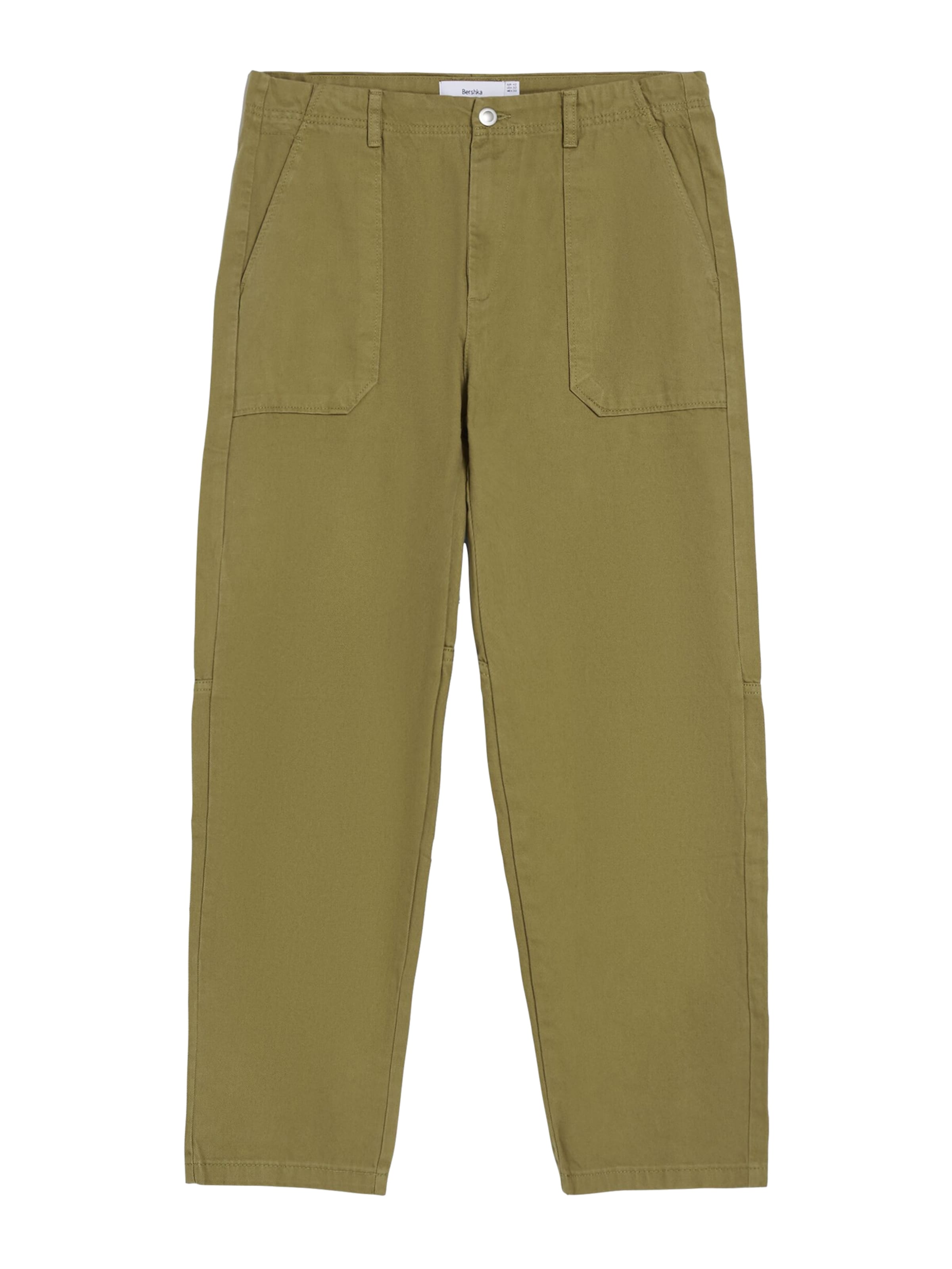 Loosefit Pantaloni di Bershka in verde: frontale