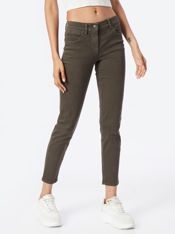 GERRY WEBER Skinny Jeansy w kolorze zielony: przód