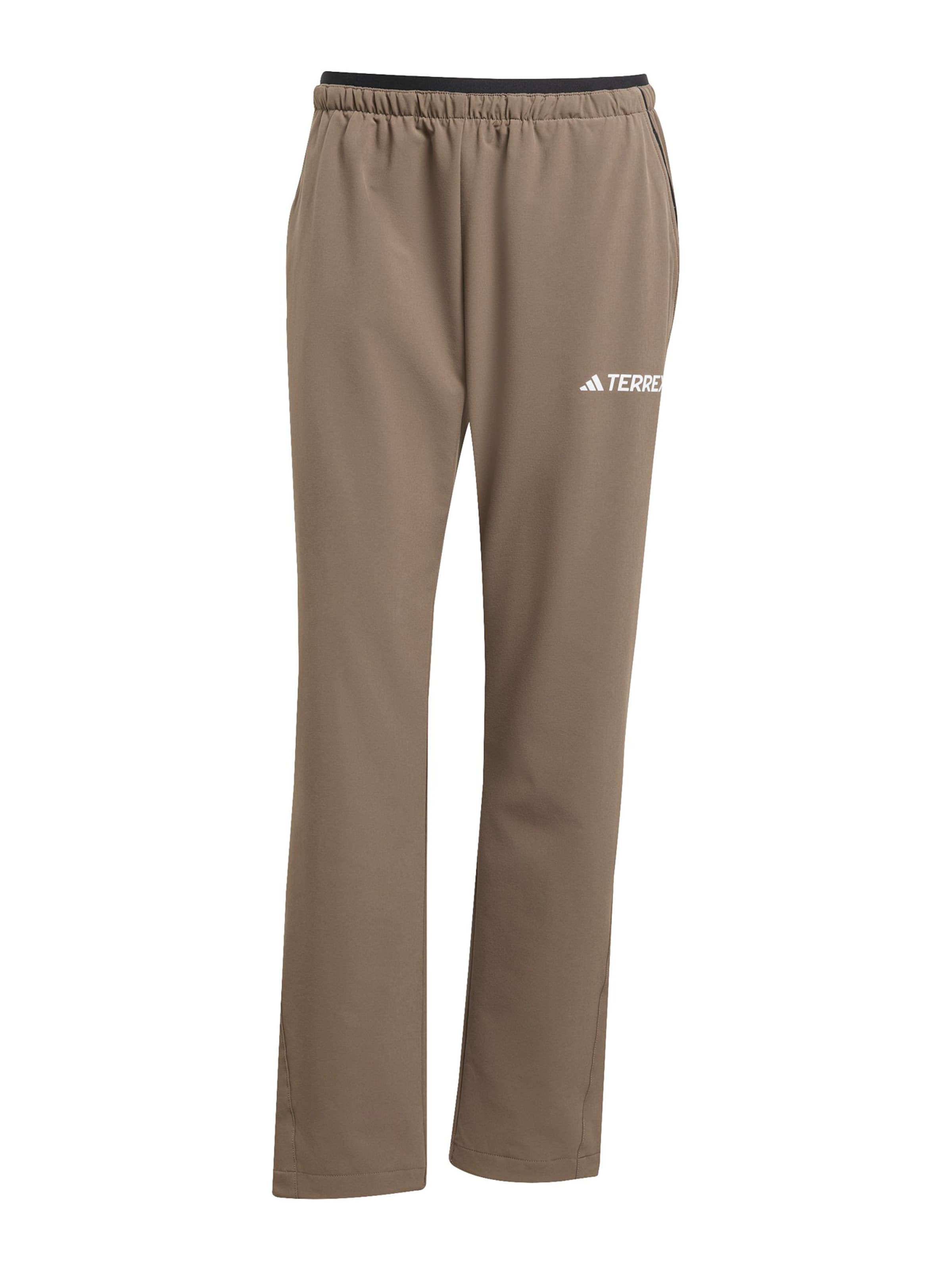 Regular Pantaloni outdoor de la ADIDAS TERREX pe maro: față