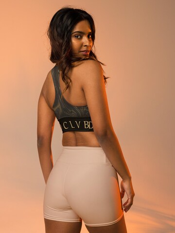 DECALVIBES High Support Sports Bra 'Ultimate Liquid Color' in Black