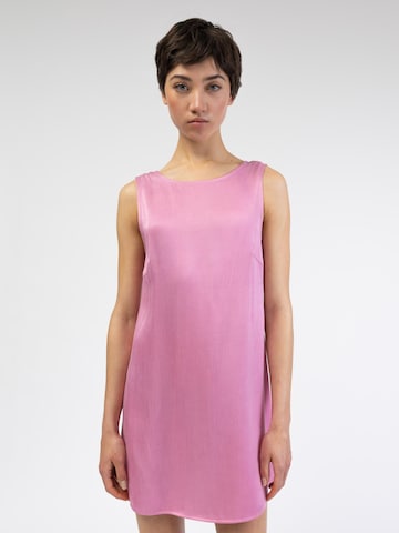 BROKE + SCHÖN Dress 'Glänzendes rückenfreies Minikleid' in Pink: front