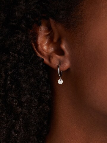 Lucardi Earrings 'Grace' in Silver: front