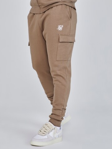 SikSilk Tapered Cargobroek in Bruin