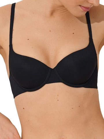 Lisca T-shirt Bra 'Bella' in Black