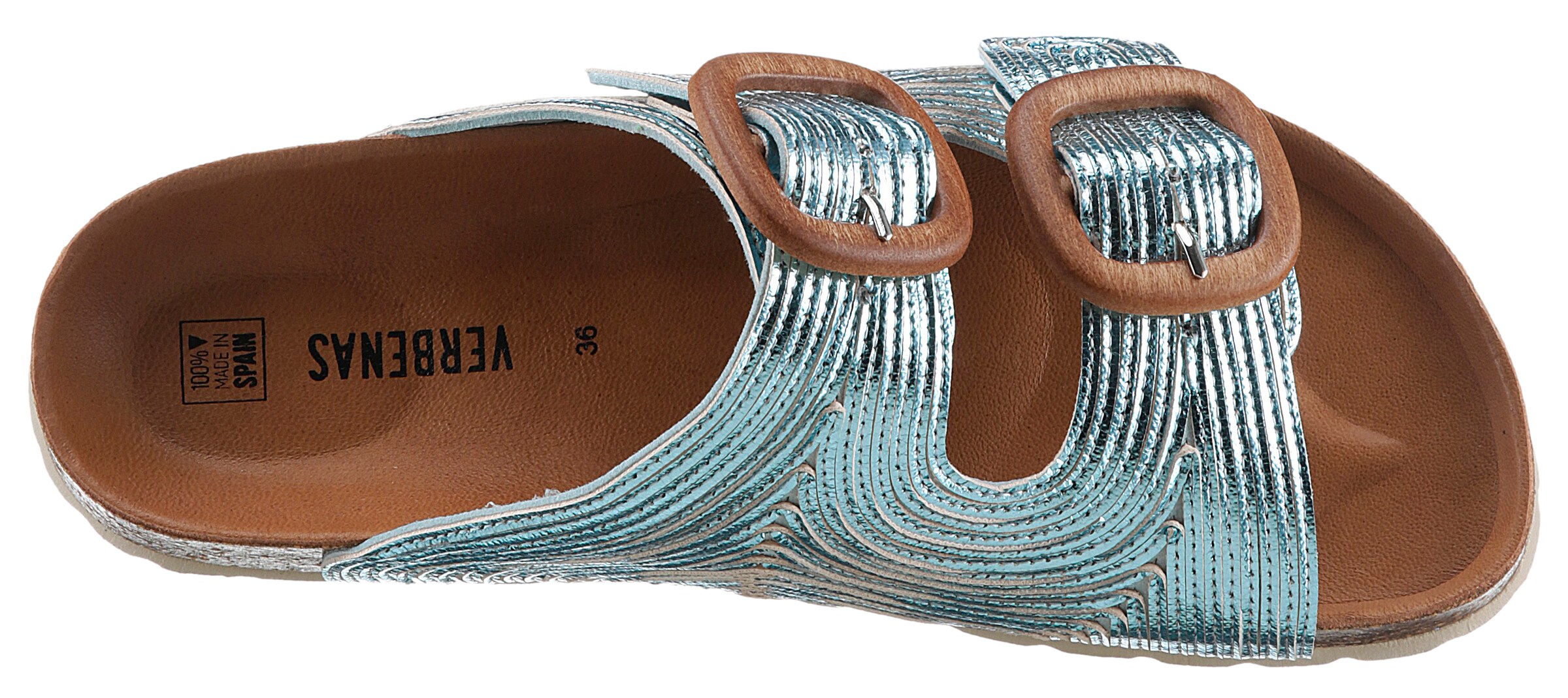VERBENAS Mules in Blue