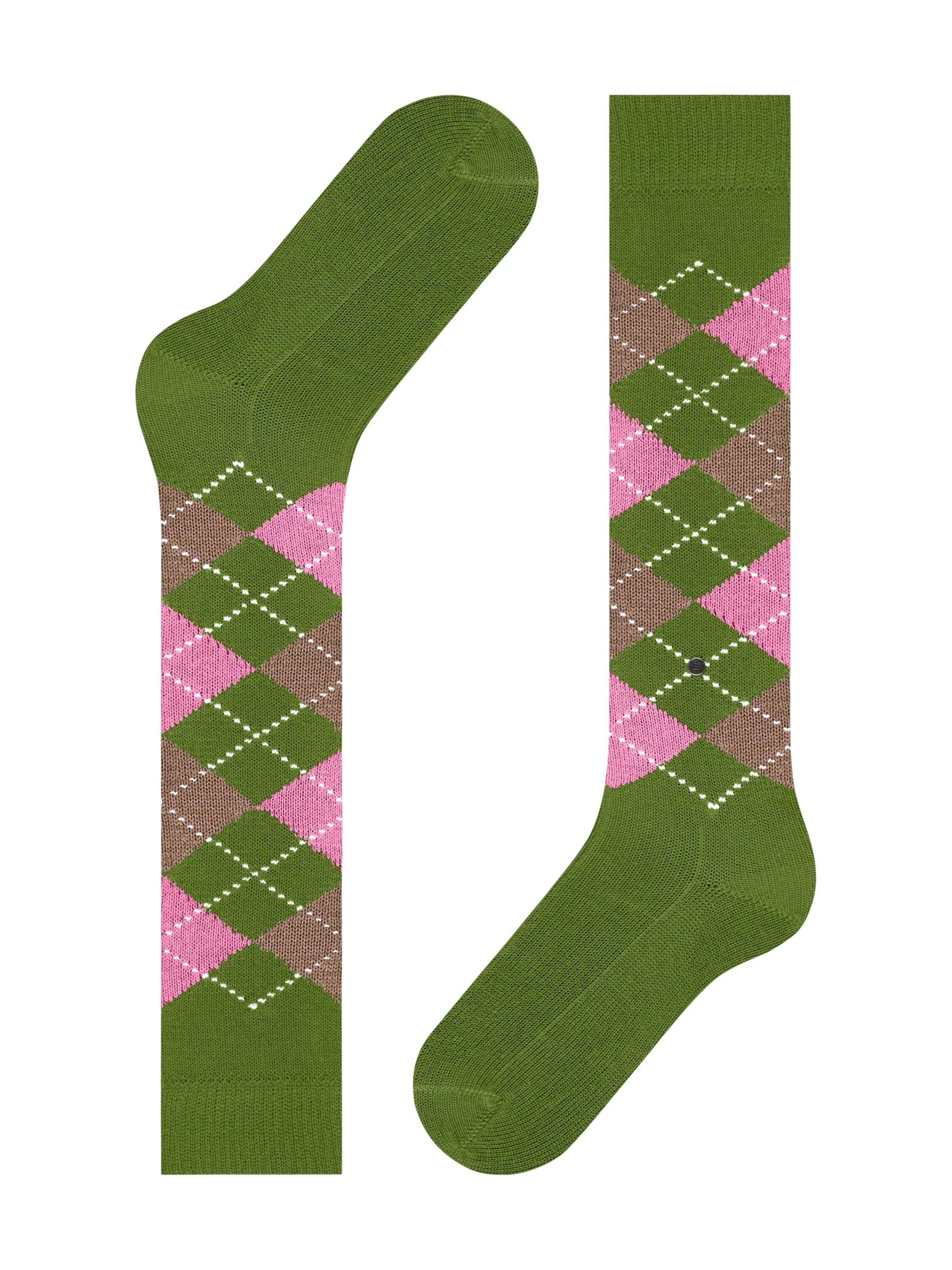 BURLINGTON Overknee Strümpfe 'Whitby'‌‌‌‌ in Grün