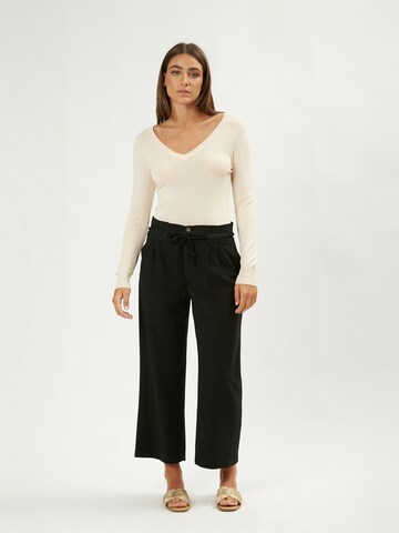 Loosefit Pantalon à pince Influencer en noir
