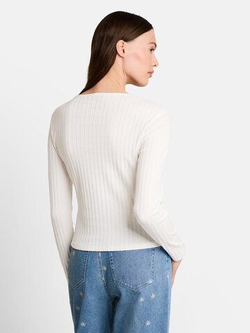 TOM TAILOR DENIM Knit Cardigan in White