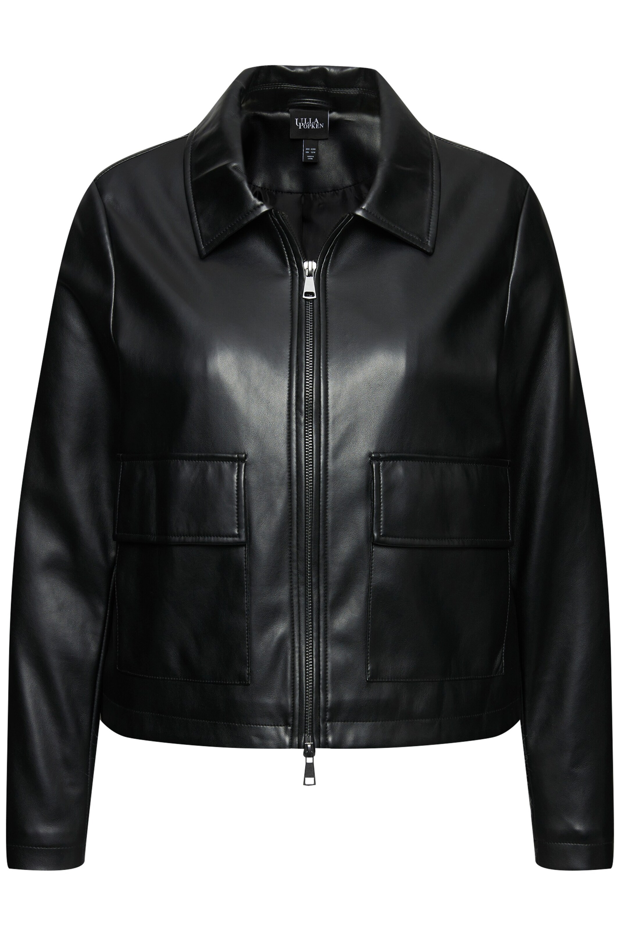 Ulla Popken Between-season jacket in Black: front