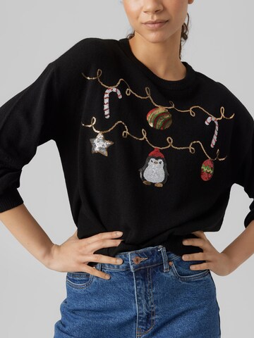 VERO MODA Sweater 'Garland' in Black