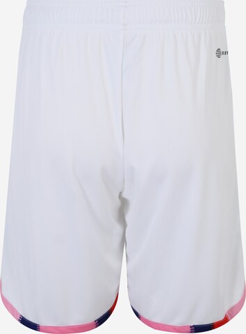 ADIDAS PERFORMANCE Loose fit Workout Pants 'Belgium 22 Away' in White