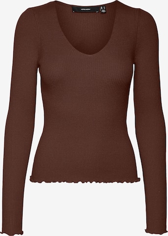 VERO MODA Sweater 'Evie' in Brown: front