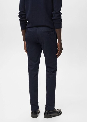 MANGO MAN Slimfit Chinohose 'Barna' in Blau