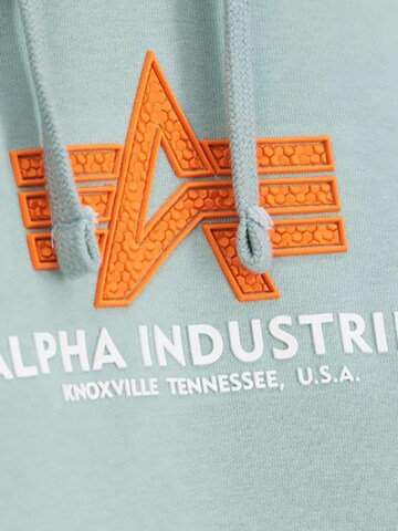 ALPHA INDUSTRIES Sweatshirt 'Basic Rubber' in Blau