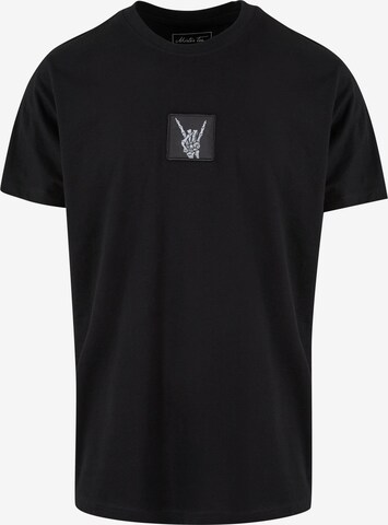 T-Shirt 'Skelett' Mister Tee en noir : devant