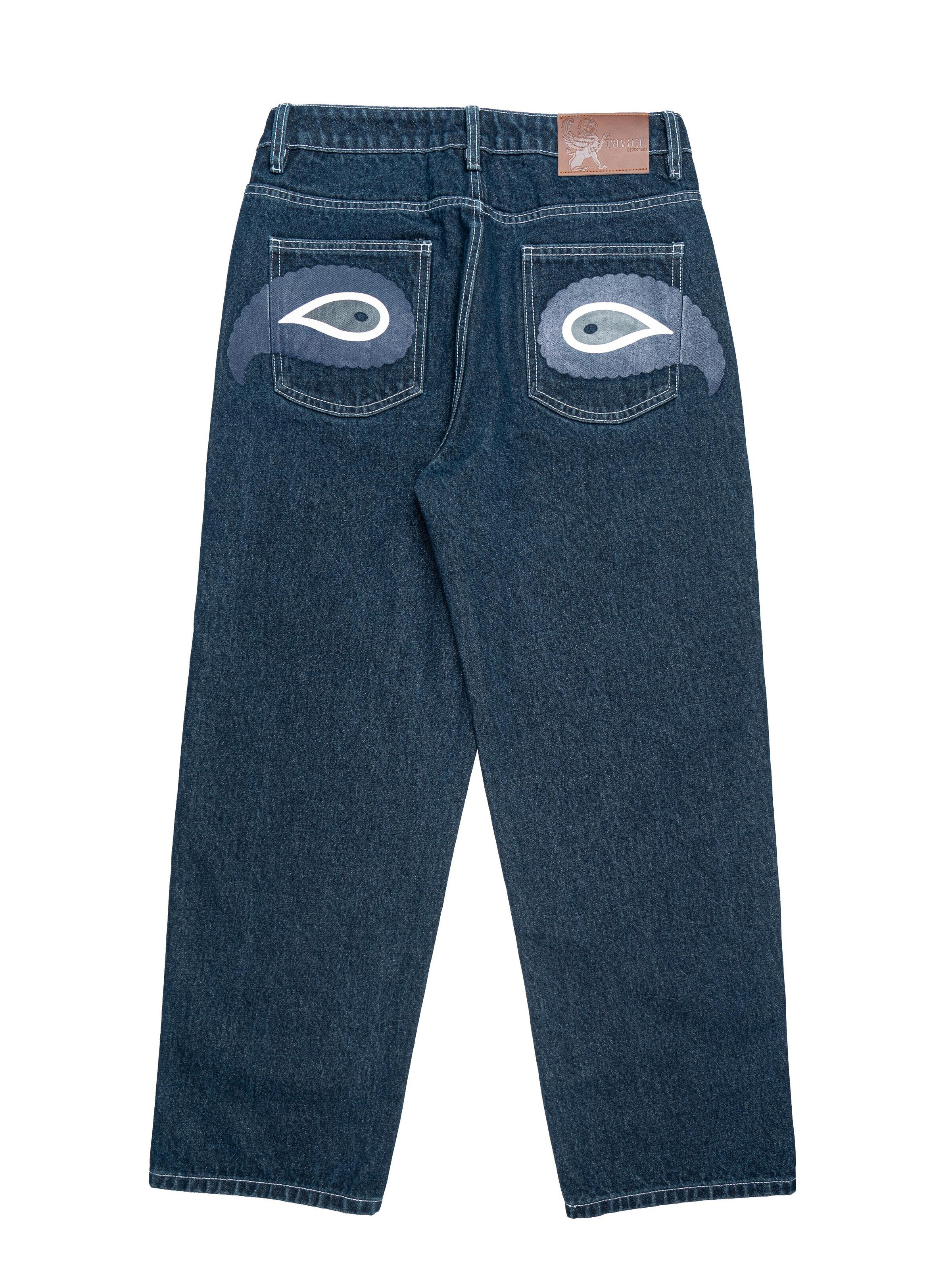RVNI Berlin Baggy Jeans in Blue