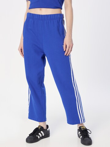 ADIDAS ORIGINALS Regular Trousers 'Open Hem' in Blue: front