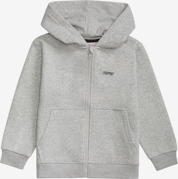 ESPRIT Zip-Up Hoodie in Grey: front