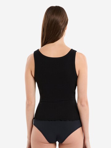 ETAM Pajama Shirt 'Bra' in Black