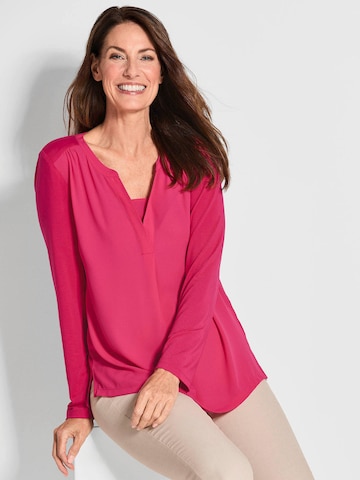 Goldner Bluse in Pink: Vorderseite