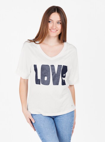 T-shirt 'WT LONELY' Key Largo en blanc : devant