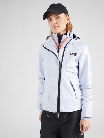 Veste mi-saison Superdry en violet : devant