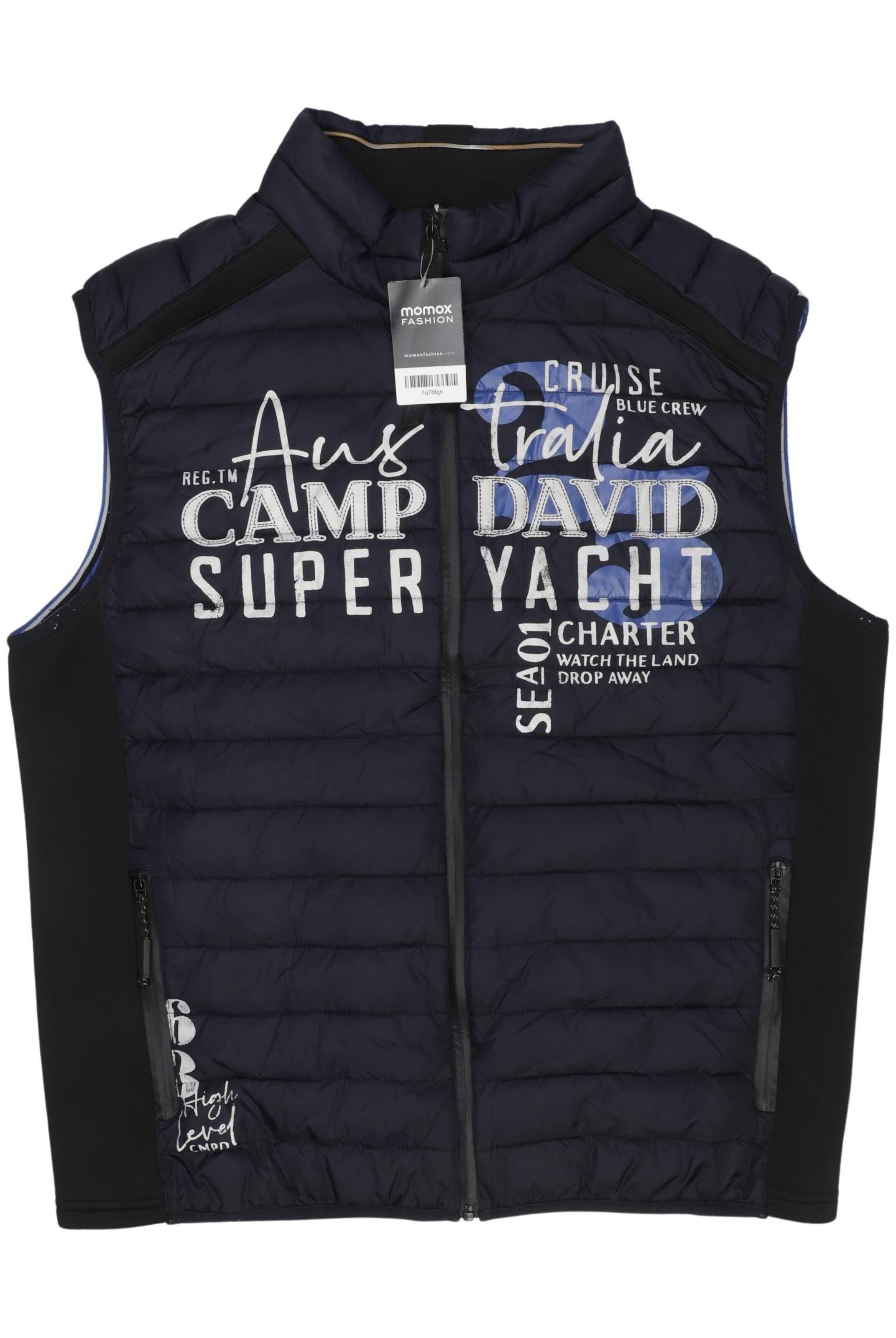 CAMP DAVID Vest in XXL in Blue: front