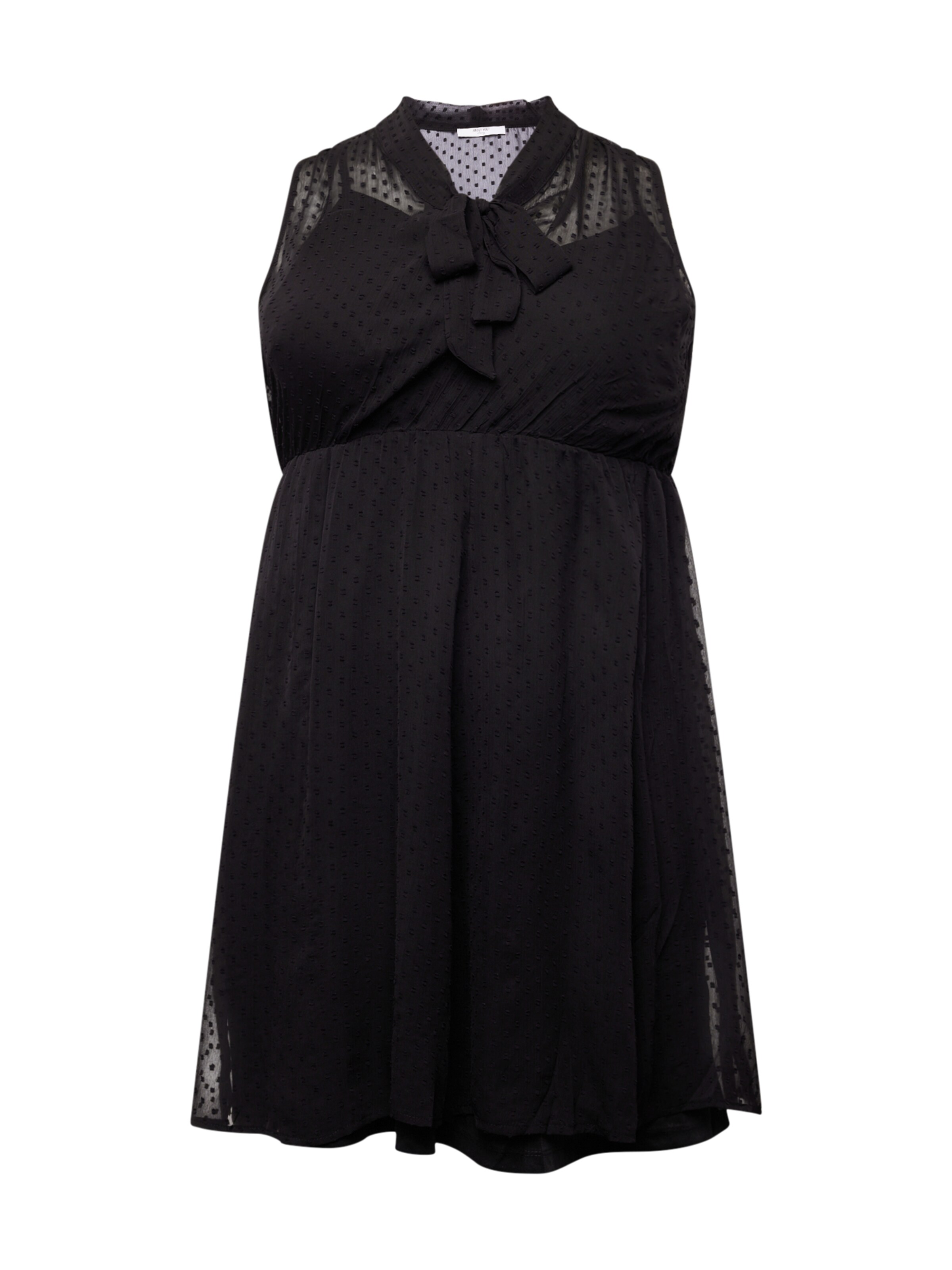 ABOUT YOU Curvy Šaty 'Renate' – černá: přední strana