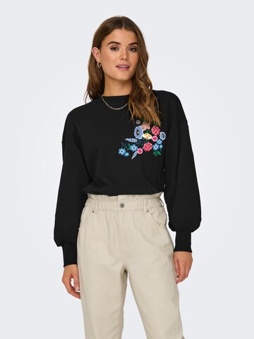 ONLY Sweatshirt 'ONLBROOKE' i sort: forside