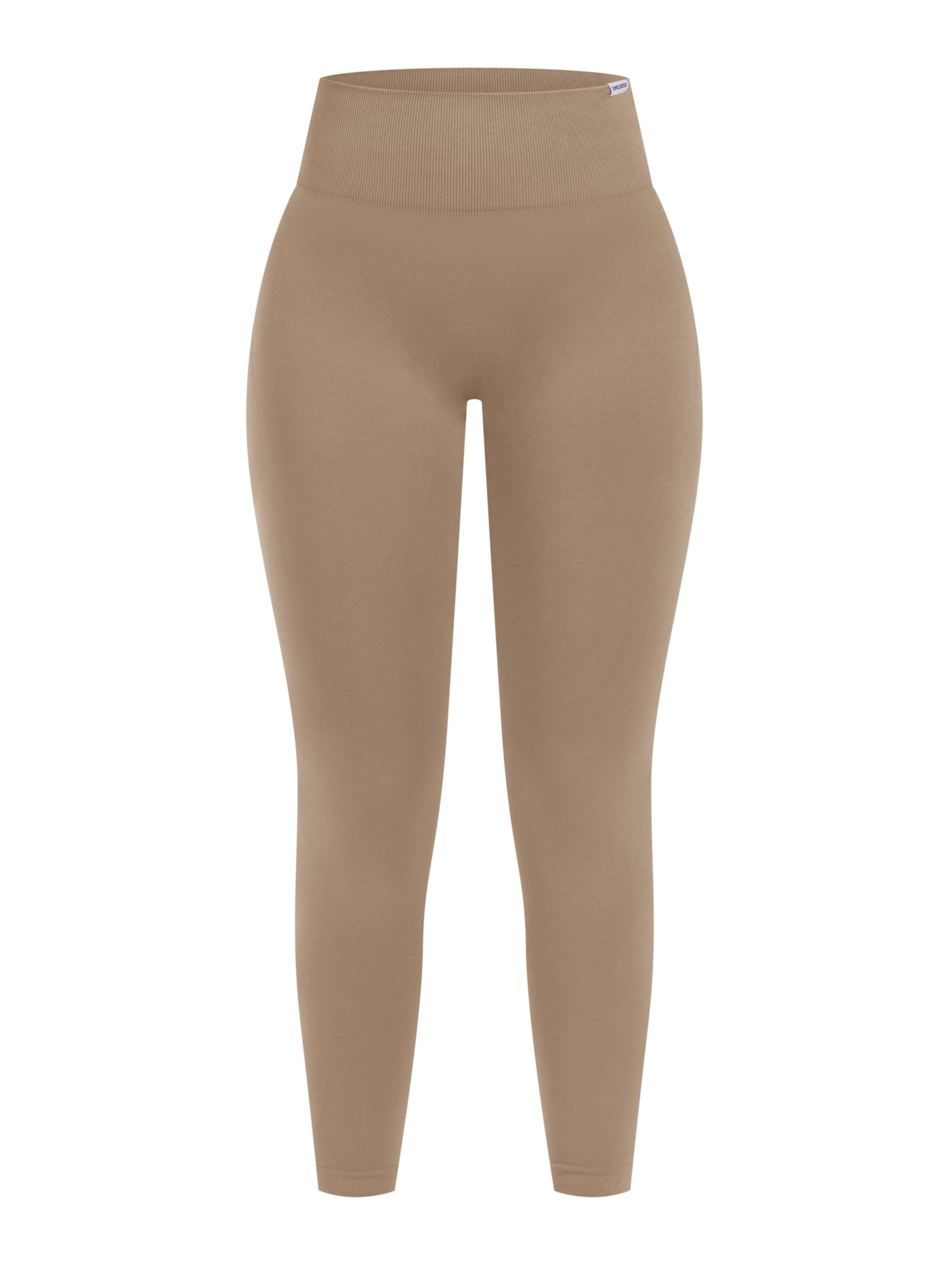 Smilodox Slim fit Leggings in Brown: front