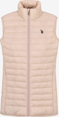 U.S. POLO ASSN. Bodywarmer 'Jill' in Roze: voorkant