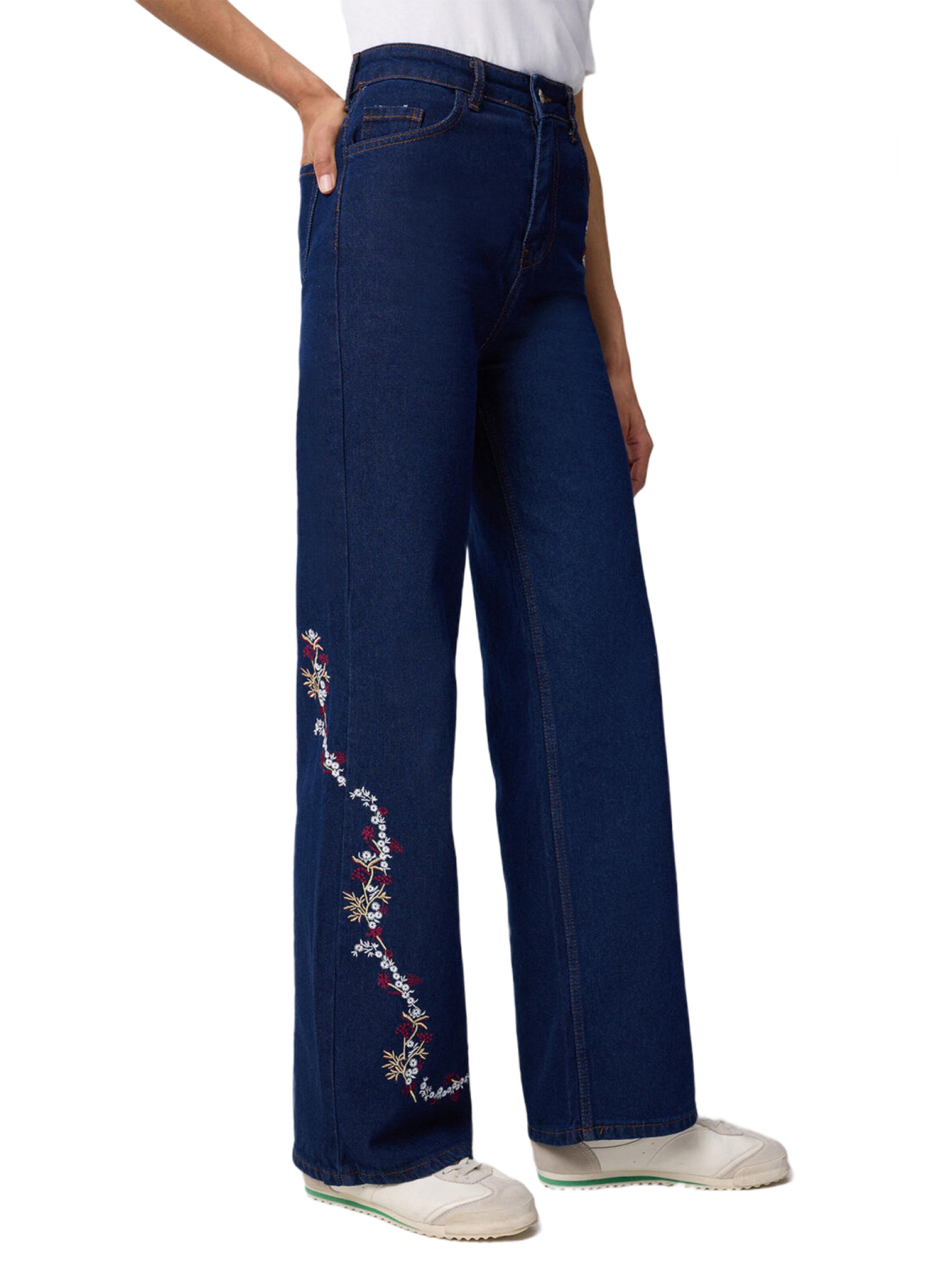 Touche Prive Bootcut Jeans in Blauw: voorkant